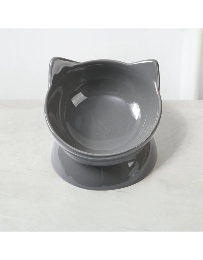 Park Life Park Life | Oscar Tilt Cat Dish Gray