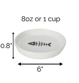 Park Life Park Life |  Oscar Classic Round Cat Dish White