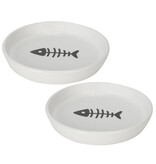 Park Life Park Life |  Oscar Classic Round Cat Dish White