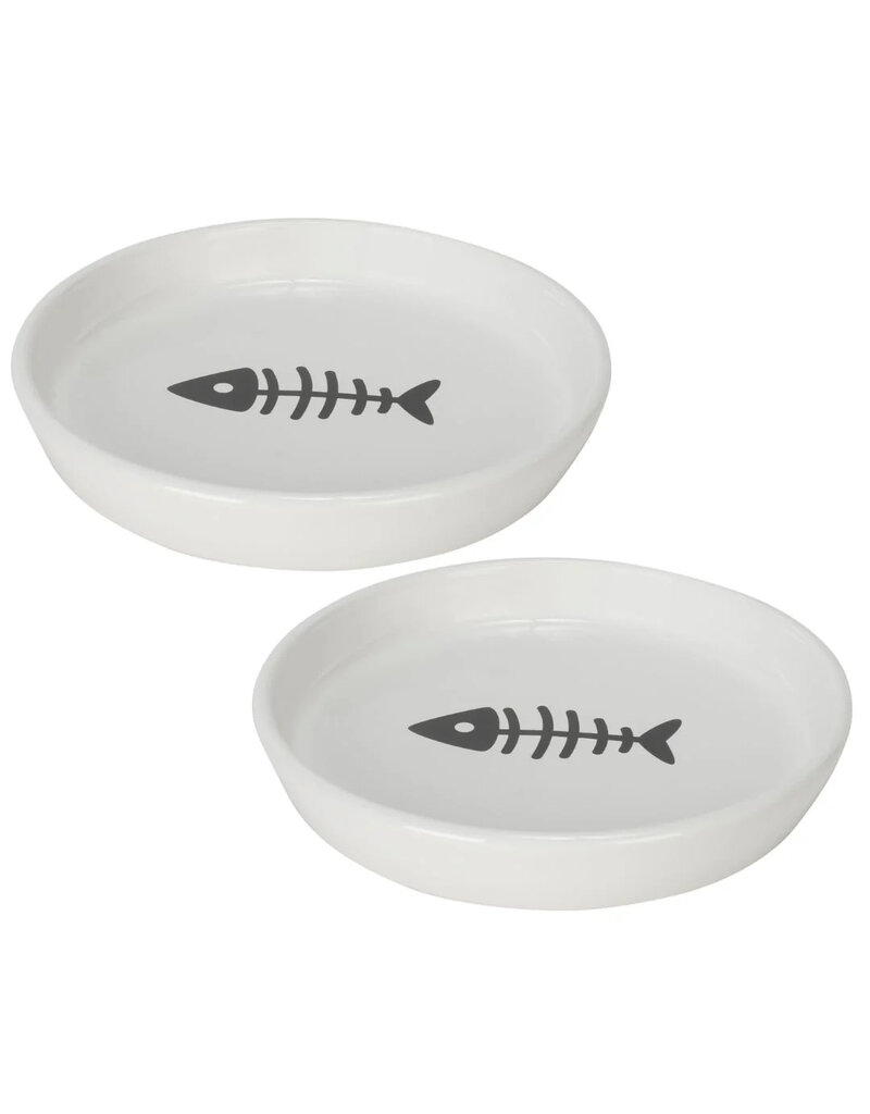 Park Life Park Life |  Oscar Classic Round Cat Dish White