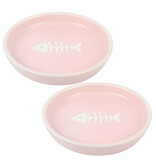Park Life Park Life | Oscar Classic Round Cat Dish Pink