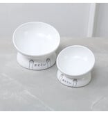Park Life Park Life | Meow Elevated Ceramic Cat Dish White Large