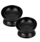 Park Life Park Life | Meow Elevated Ceramic Cat Dish Black Large