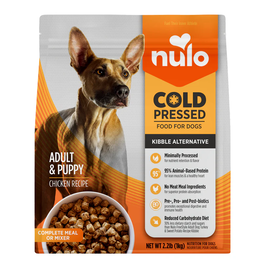Nulo Nulo Dog Food Cold Pressed | Adult & Puppy Chicken Recipe 2.2 lb