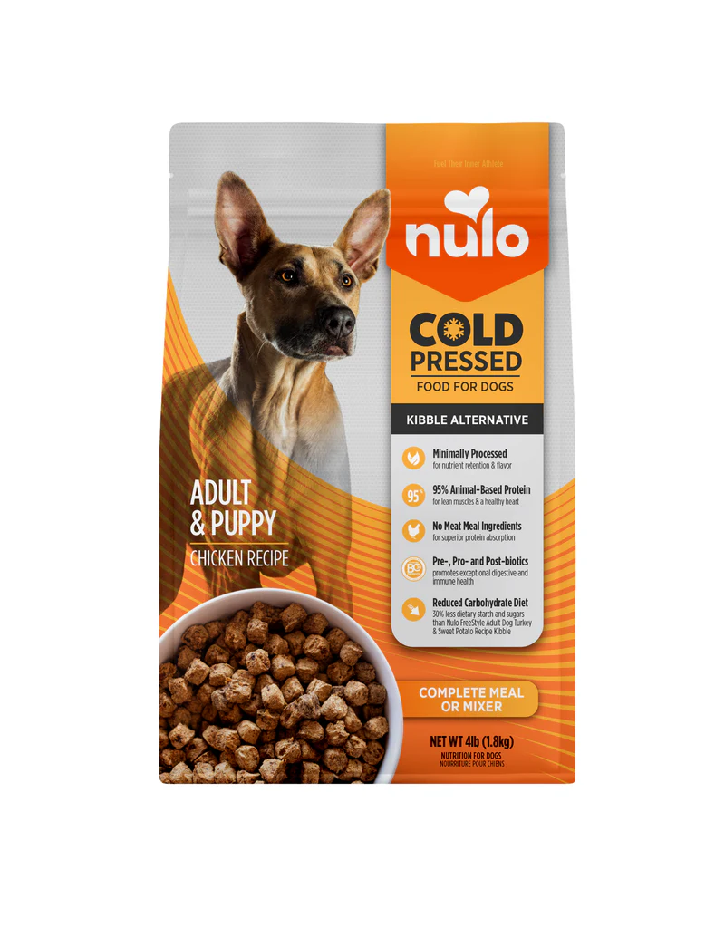 Nulo Nulo Dog Food Cold Pressed | Adult & Puppy Chicken Recipe 4 lb