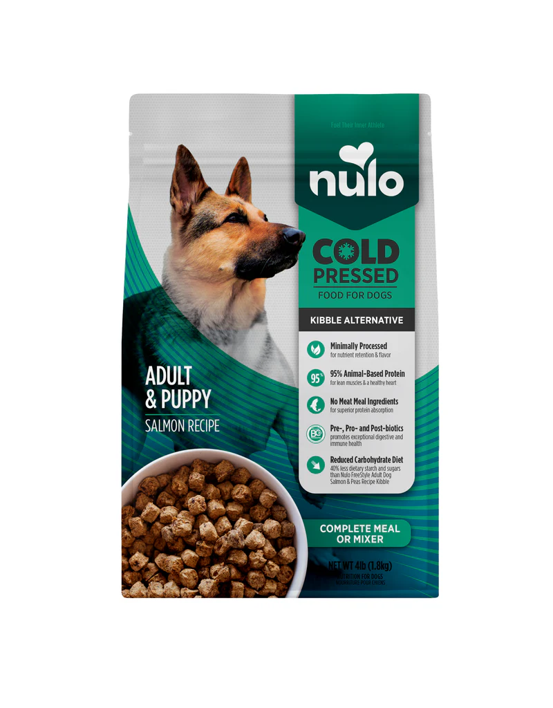 Nulo Nulo Dog Food Cold Pressed | Adult & Puppy Salmon Recipe 4 lb