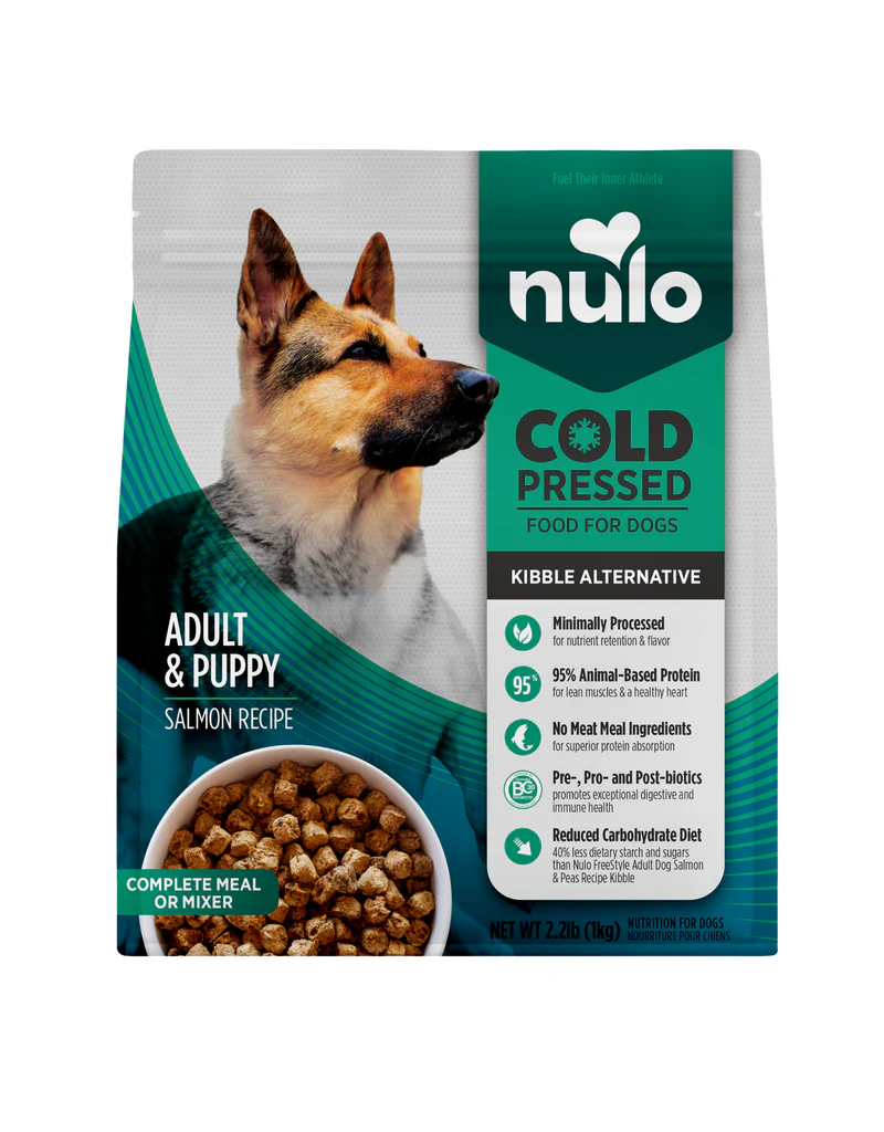 Nulo Nulo Dog Food Cold Pressed | Adult & Puppy Salmon Recipe 2.2 lb
