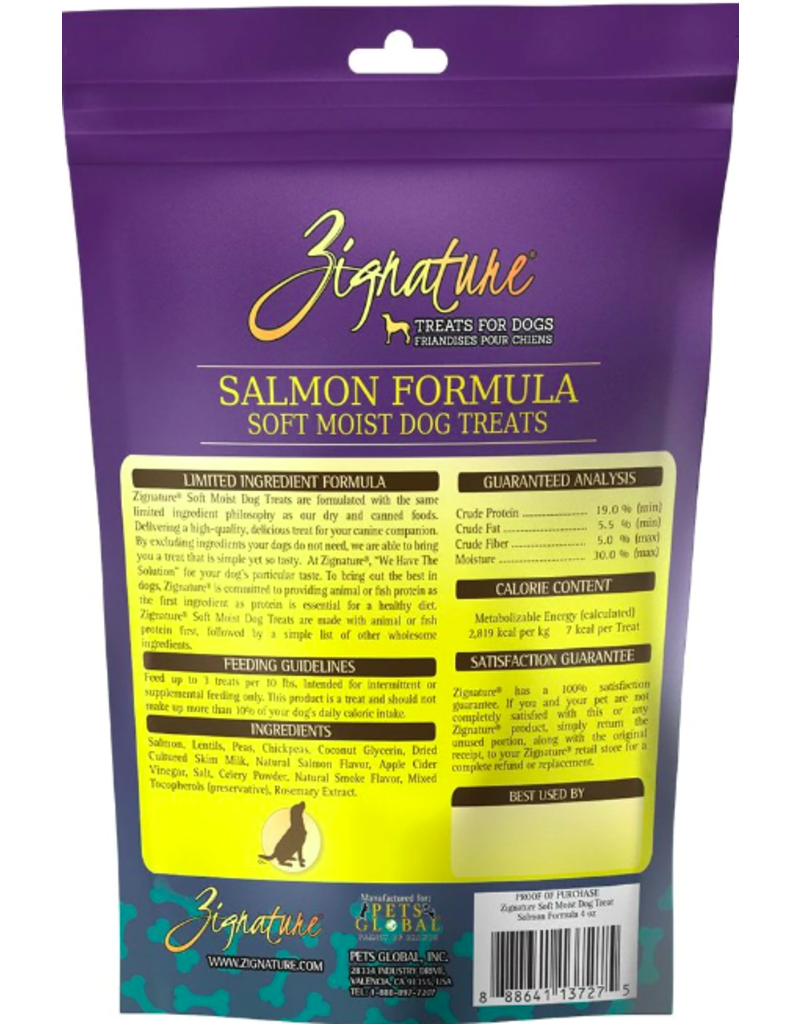 Zignature Zignature Soft Dog Treats | Salmon Mini Hearts 4 oz