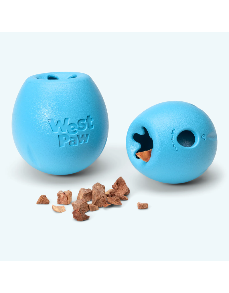 West Paw West Paw Dog Toys | Rumbl Aqua Blue Small