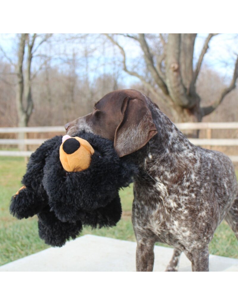 Tall Tails Tall Tails Plush Dog Toys | Black Bear with Squeaker & Rope 20 in