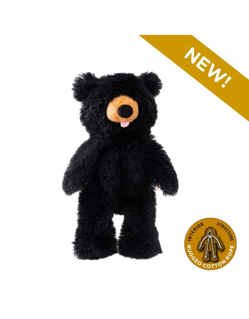Tall Tails Tall Tails Plush Dog Toys | Black Bear with Squeaker & Rope 20 in