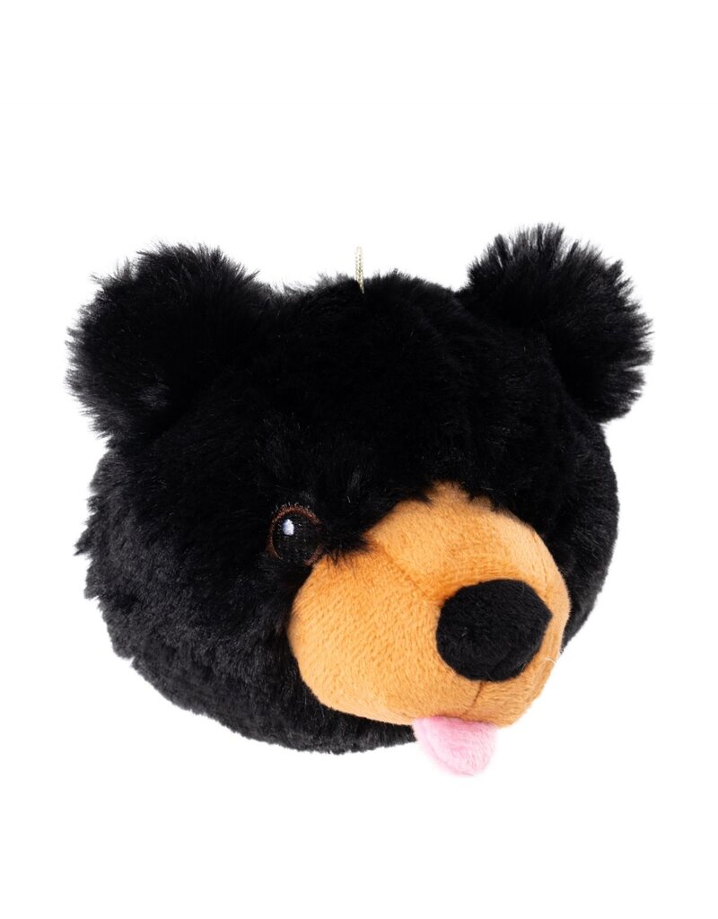 Tall Tails Tall Tails Plush Dog Toys | 2-in-1 Black Bear Head Ball 4"