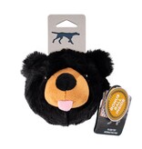 Tall Tails Tall Tails Plush Dog Toys | 2-in-1 Black Bear Head Ball 4"