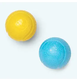 West Paw West Paw Dog Toys | Boundr Fetch Balls Aqua/Dandelion Small 2 pack