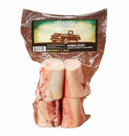 Tuckers Tucker's Raw Frozen Dog Food Frozen Bones | Beef Marrow Bones 6" 4 pk (*Frozen Products for Local Delivery or In-Store Pickup Only. *)