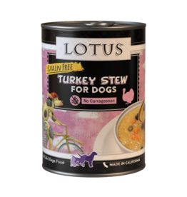 Lotus Natural Pet Food Lotus Stew Canned Dog Food | Grain Free Turkey Stew 12.5 oz CASE/12