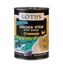 Lotus Natural Pet Food Lotus Stew Canned Dog Food | Grain Free Chicken & Asparagus 12.5 oz CASE/12