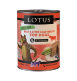 Lotus Natural Pet Food Lotus Pate Canned Dog Food | Grain Free Beef & Liver Loaf 12.5 oz CASE/12
