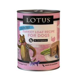Lotus Natural Pet Food Lotus Pate Canned Dog Food | Grain Free Turkey Loaf 12.5 oz single
