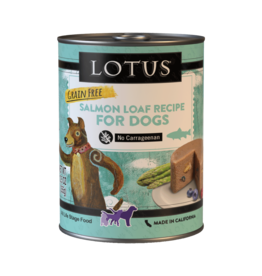 Lotus Natural Pet Food Lotus Pate Canned Dog Food | Grain Free Salmon Loaf 12.5 oz single