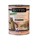 Lotus Natural Pet Food Lotus Pate Canned Dog Food | Grain Free Pork Loaf 12.5 oz single