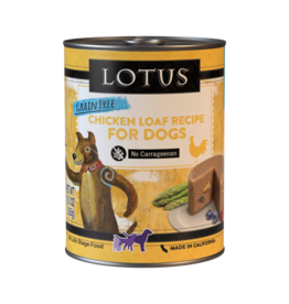 Lotus Natural Pet Food Lotus Pate Canned Dog Food | Grain Free Chicken Loaf 12.5 oz single