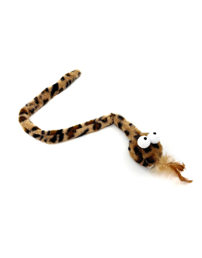 Cheerhunting Cheerhunting Enrichment Toy | Catnip Snake Crinkle Toy Brown