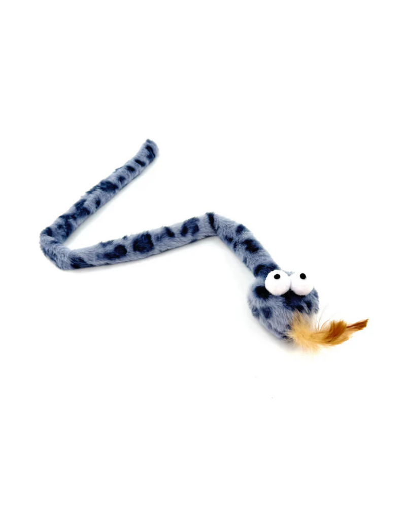 Cheerhunting Cheerhunting Enrichment Toy | Catnip Snake Crinkle Toy Blue