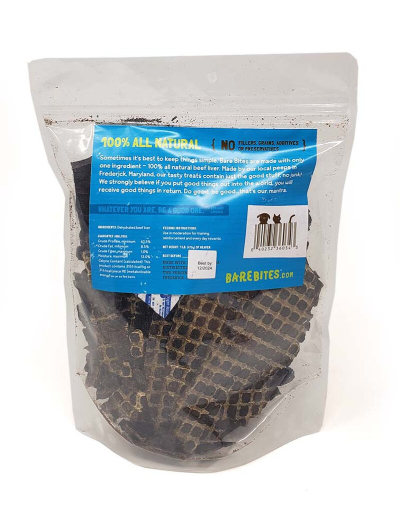 Bare Bites Bare Bites Dog Treats | Beef Liver 16 oz