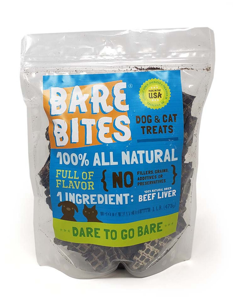 Bare Bites Bare Bites Dog Treats | Beef Liver 16 oz