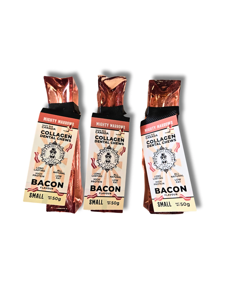 Wag & Bright Supply Co Wag & Bright Dental | Collagen Chew Bacon Flavor Small 50 g
