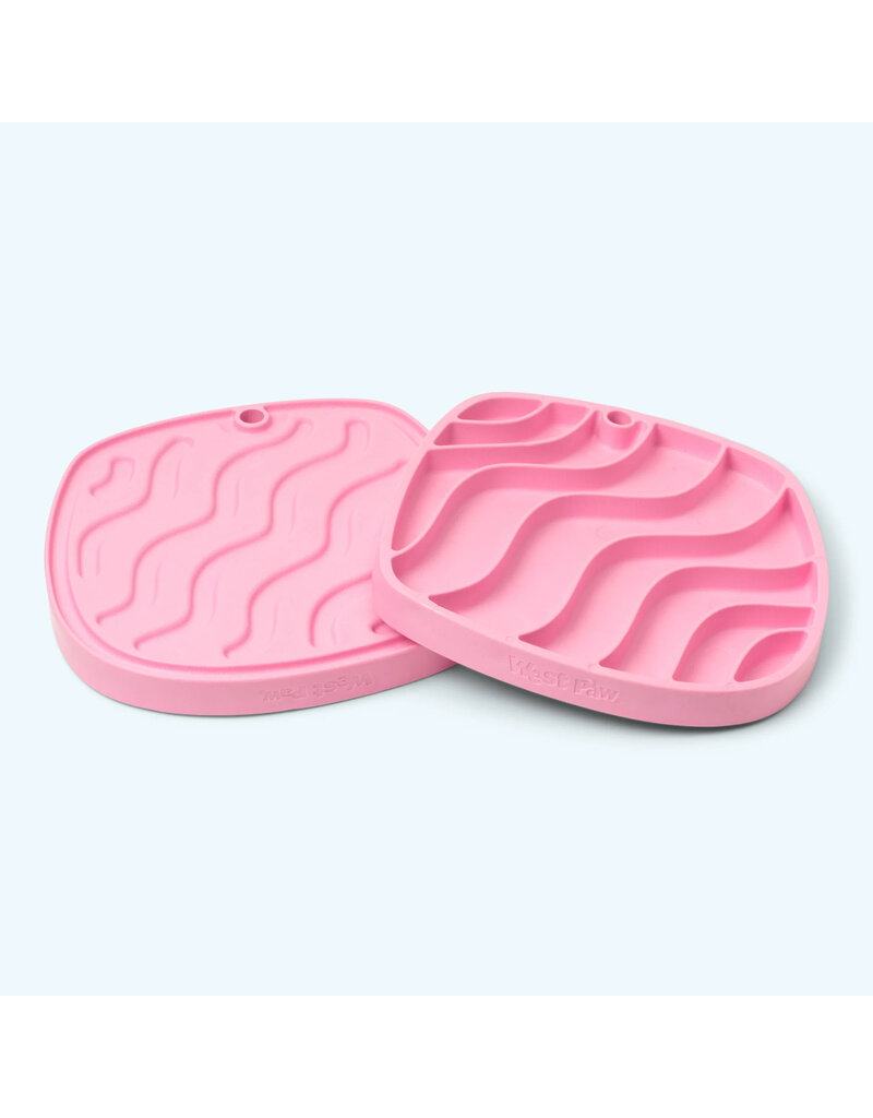 West Paw West Paw Sea Flex | Dog Feast Mat Waves Bubblegum Pink Limited Edition