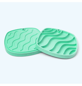West Paw West Paw Sea Flex | Dog Feast Mat Waves Mint Green Limited Edition
