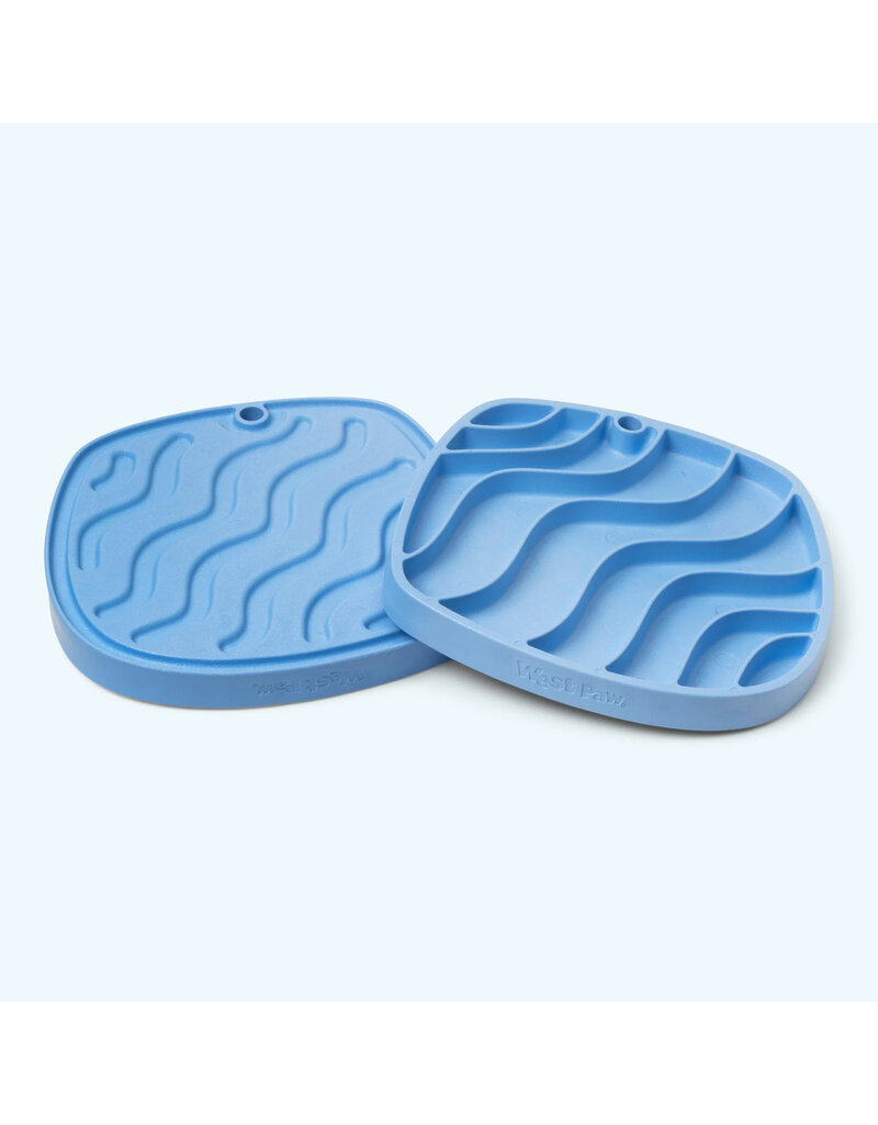 West Paw West Paw Sea Flex | Dog Feast Mat Waves Periwinkle Purple Limited Edition