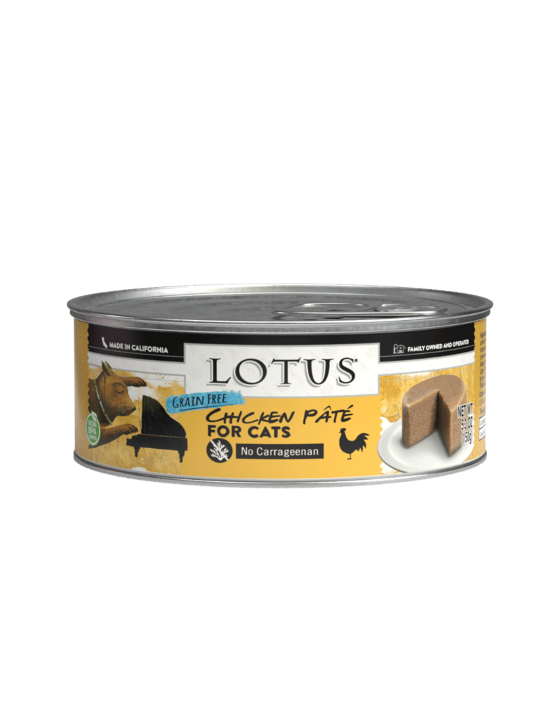 Lotus Natural Pet Food Lotus Pate Canned Cat Food | Grain Free Chicken & Vegetable 5.3 oz CASE/24