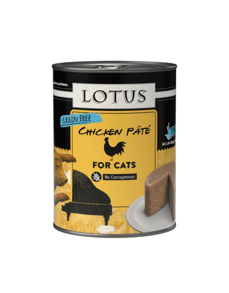 Lotus Natural Pet Food Lotus Pate Canned Cat Food | Grain Free Chicken & Vegetable 12.5 oz CASE/12
