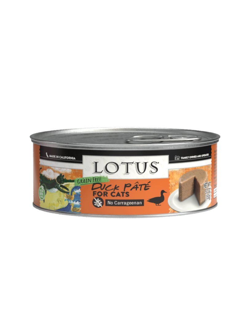Lotus Natural Pet Food Lotus Pate Canned Cat Food | Grain Free Duck 5.3 oz CASE/24