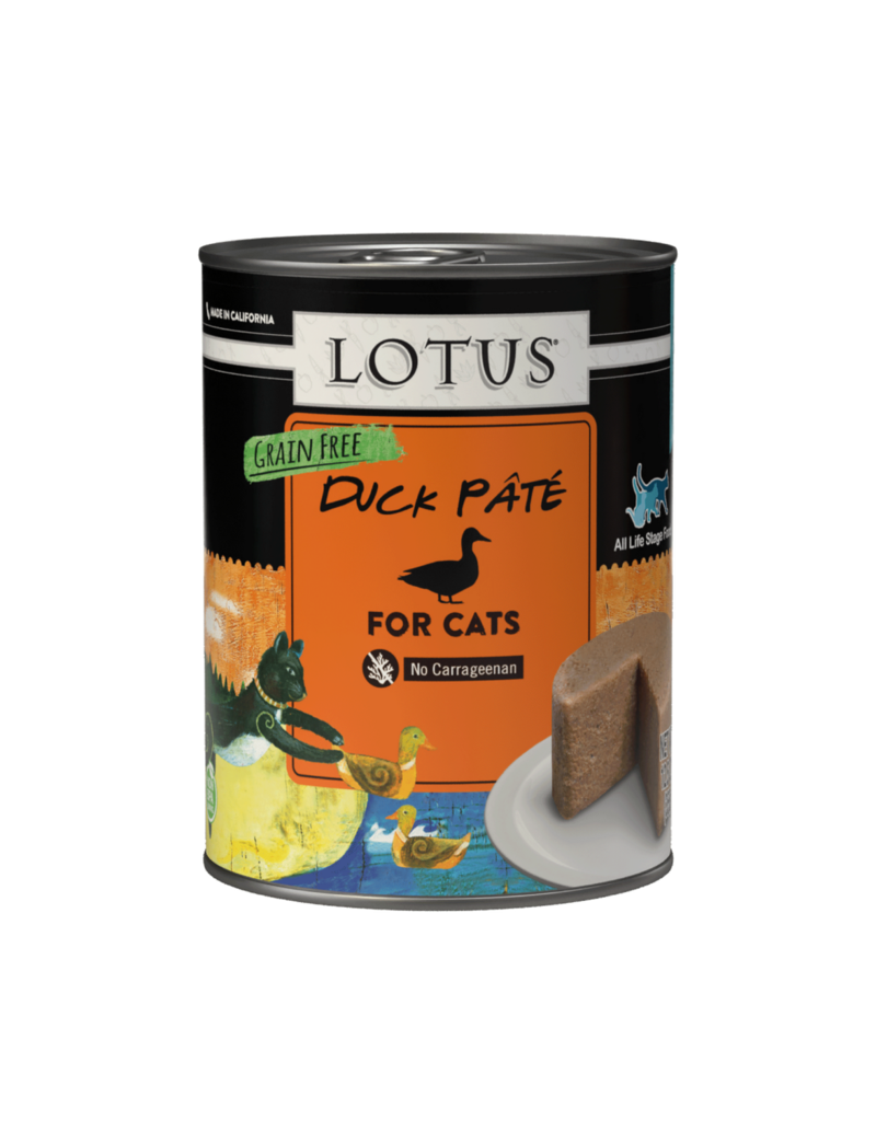 Lotus Natural Pet Food Lotus Pate Canned Cat Food | Grain Free Duck 12.5 oz CASE/12