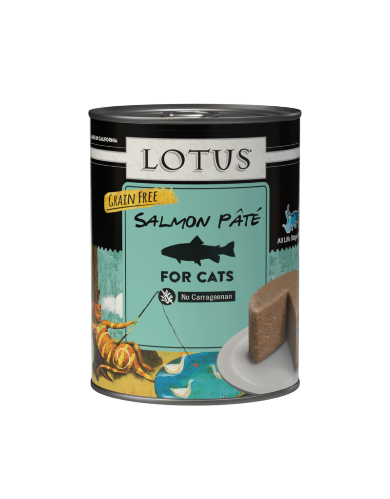 Lotus Natural Pet Food Lotus Pate Canned Cat Food | Grain Free Salmon 12.5 oz single