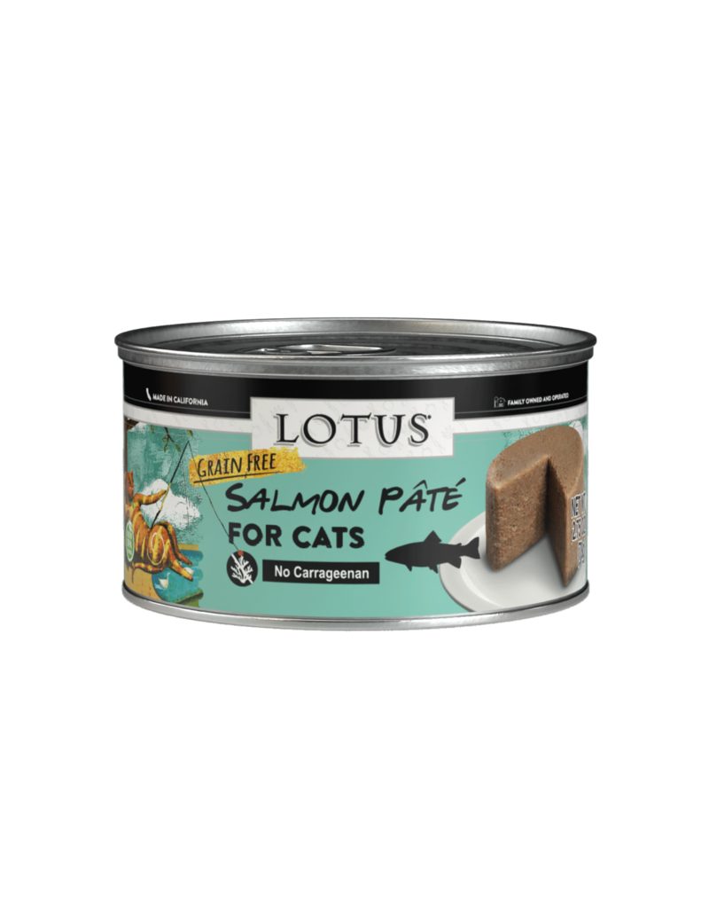 Lotus Natural Pet Food Lotus Pate Canned Cat Food | Grain Free Salmon 2.75 oz single