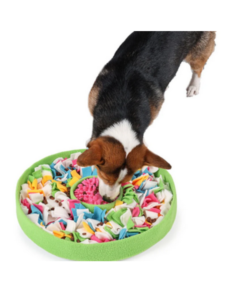 Cheerhunting Cheerhunting Enrichment Toy | Dog Hide Snuffle Bowl Green