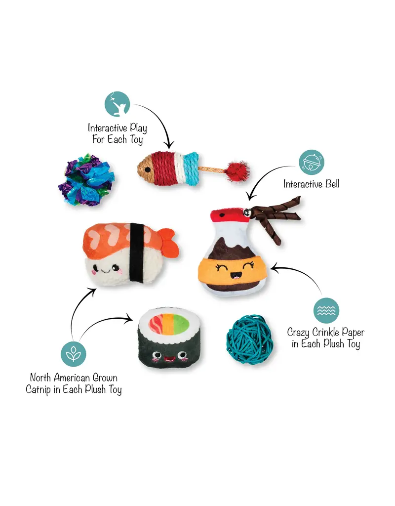 Pet Shop Pet Shop Fringe Studio Cat Toy Box | True Soymates 6 Piece Multipack Toys