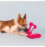 Pet Shop Pet Shop Fringe Studio Plush Dog Toy | It's My Barkday Pink Bones 2 Pack