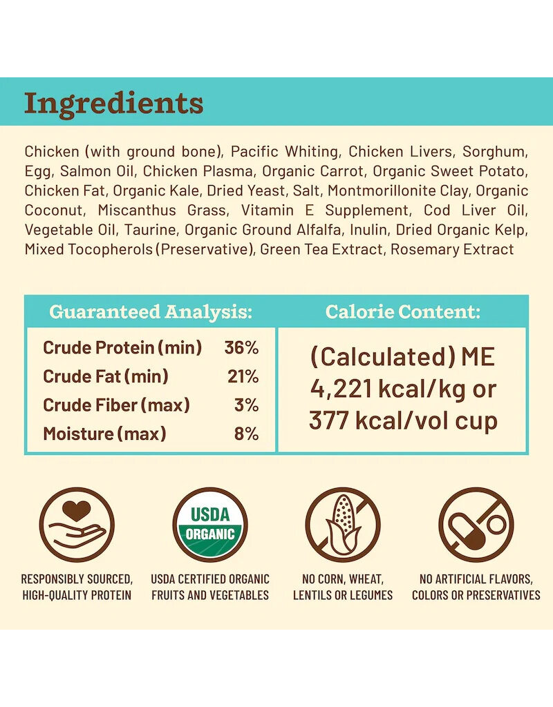 Primal Pet Foods Primal Kibble In The Raw | Feline Chicken & Fish 1.5 lb