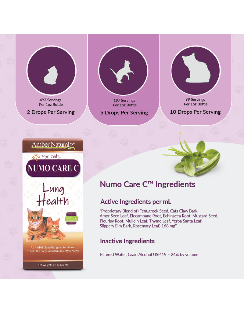 Amber Naturalz Amber Naturalz | Numo Care Lung Health for Cats 1 oz