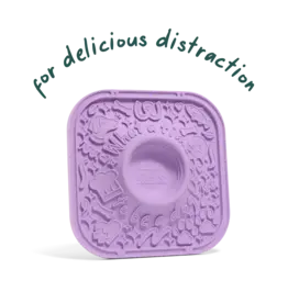 Woof Woof Pupsicle | Lick Mat Slow Feeder Lavender Purple