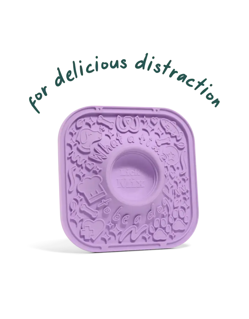 Woof Woof Pupsicle | Lick Mat Slow Feeder Lavender Purple