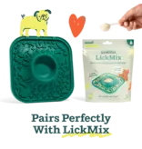 Woof Woof Pupsicle | Lick Mat Slow Feeder Forest Green