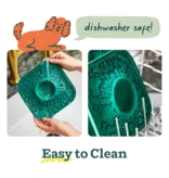 Woof Woof Pupsicle | Lick Mat Slow Feeder Forest Green