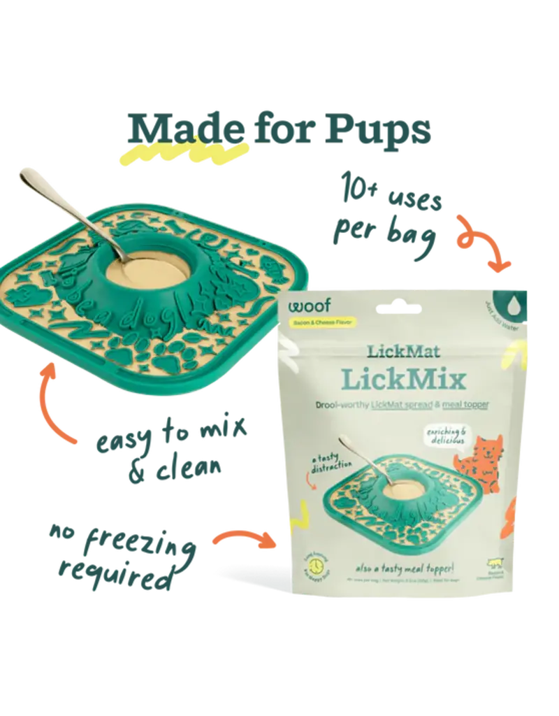 Woof Woof Pupsicle | Powdered Lick Mix Bacon & Cheese Recipe 5.5 oz